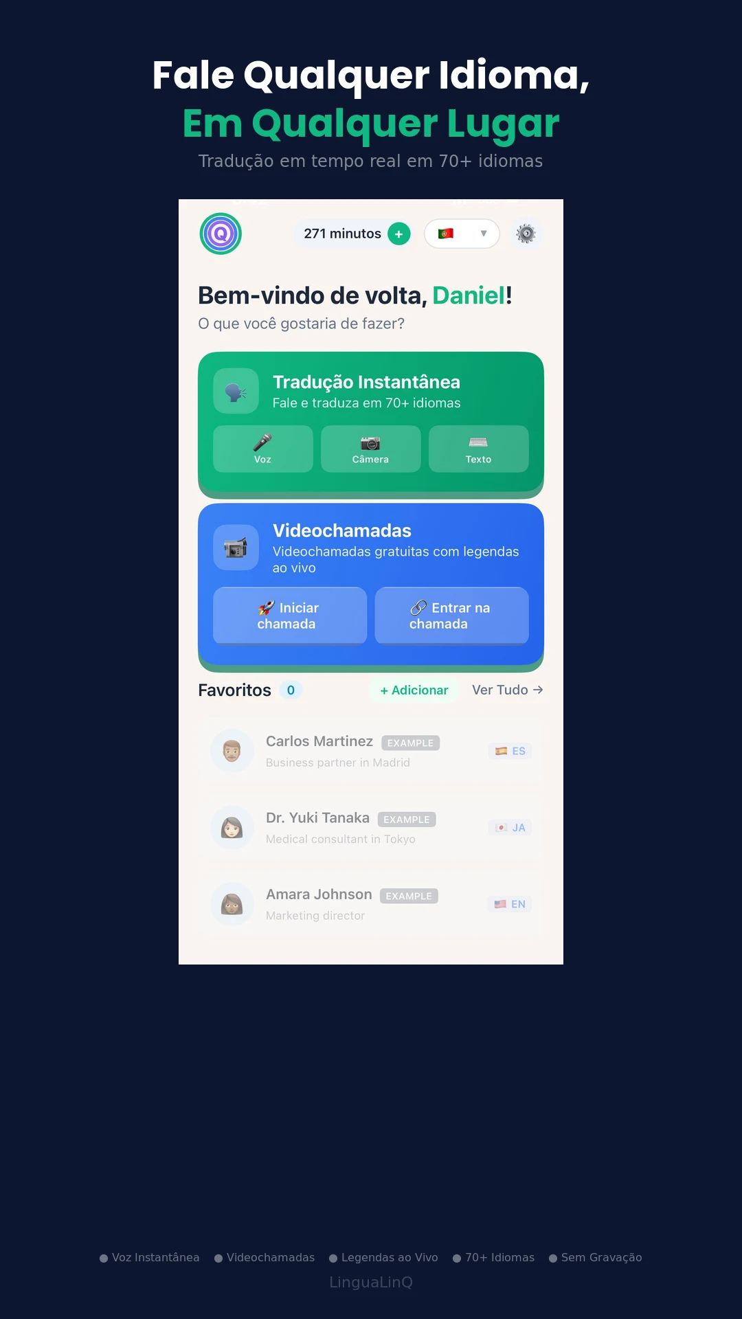 LinguaLinQ.ai Voice Translator screenshot